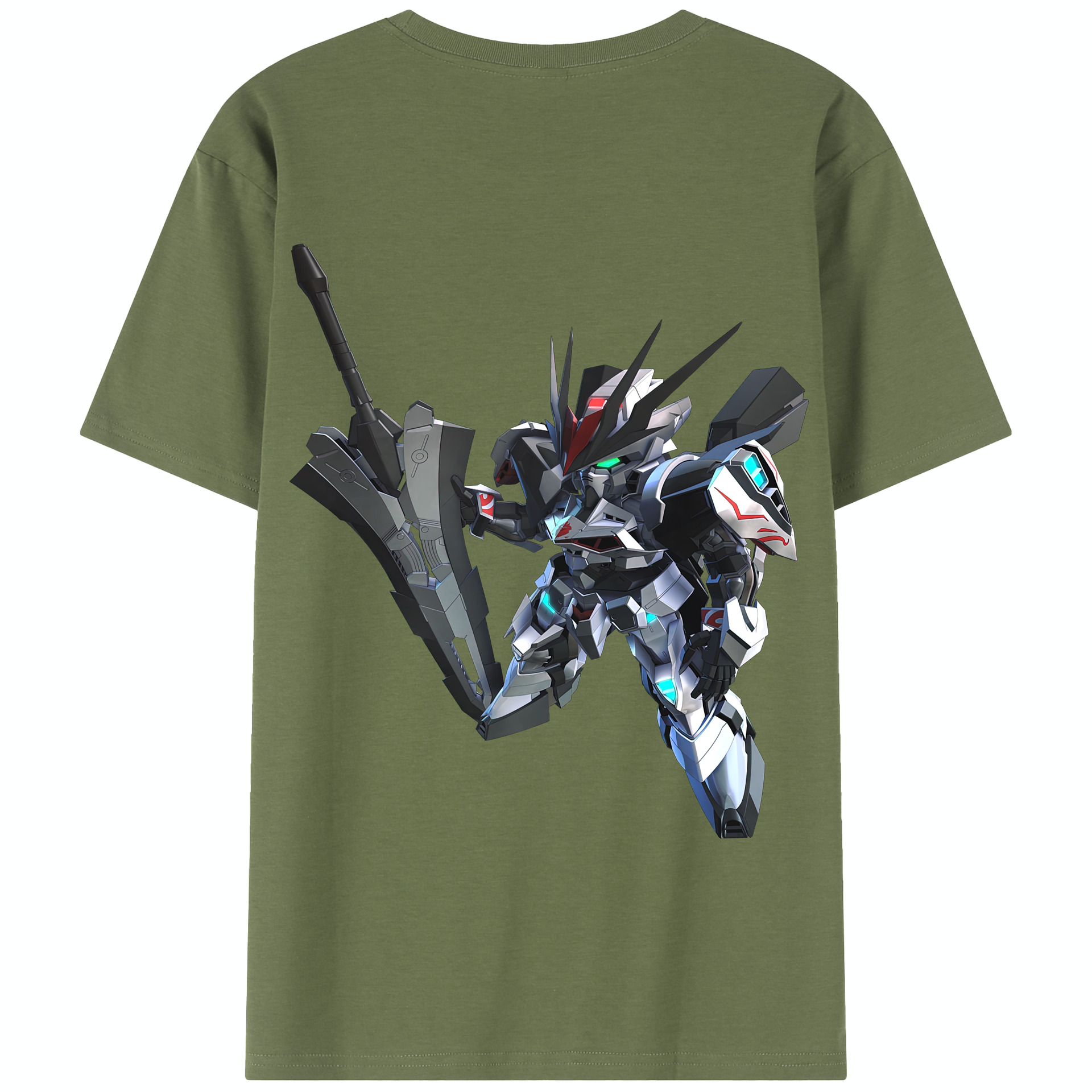 （画像用） 機動戦士ガンダム Mobile Suit Gundam 綿100％半袖Tシャツ（背面プリント）